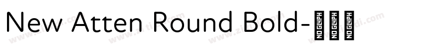 New Atten Round Bold字体转换